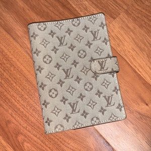 Authentic Louis Vuitton Mini Lin Denim Agenda